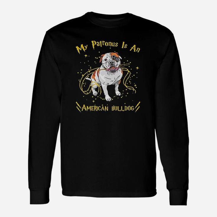 My Patronus Is American Bulldog Dog Lover Unisex Long Sleeve