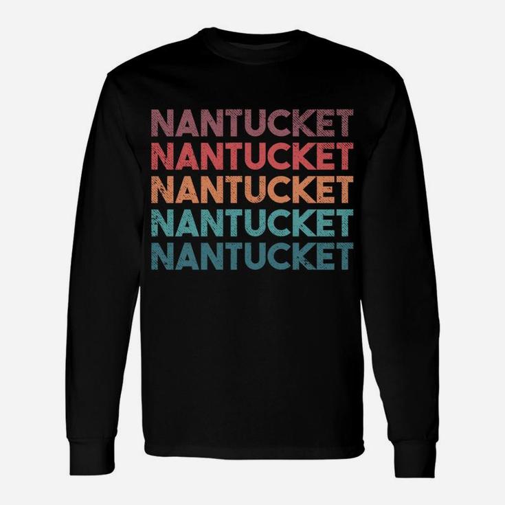 Nantucket Vintage Style Retro Color Unisex Long Sleeve
