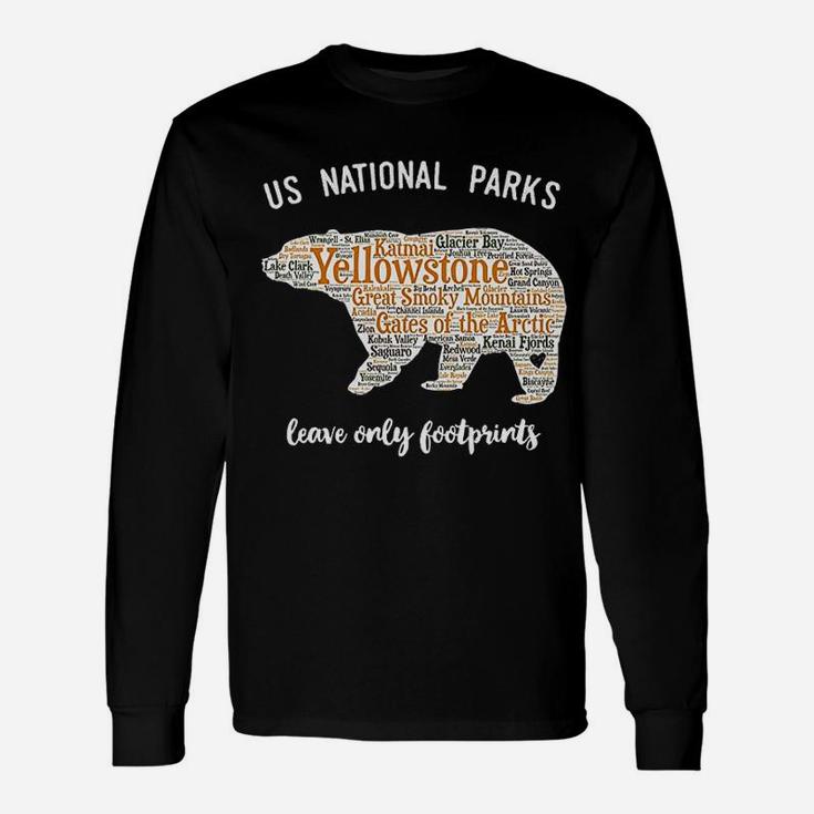National Park Listing All National Parks Long Sleeve T-Shirt