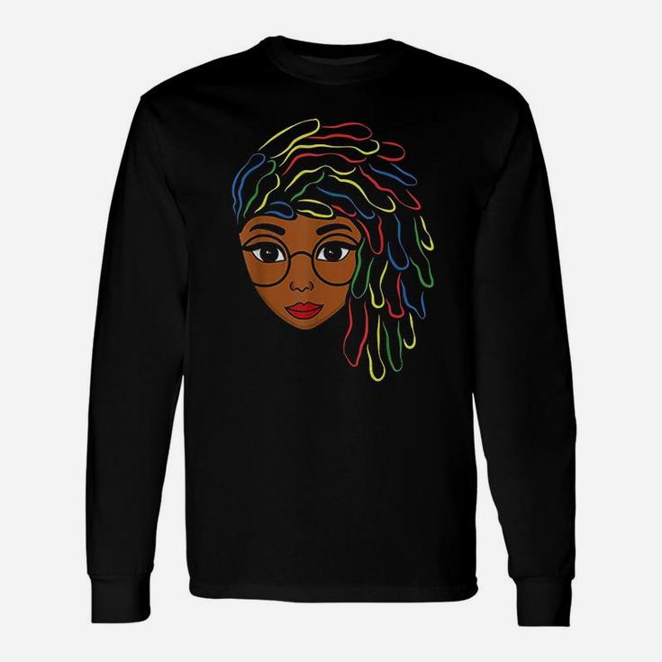 Natural Hair Strong Black Women Beautiful Afro Gift Female Unisex Long Sleeve