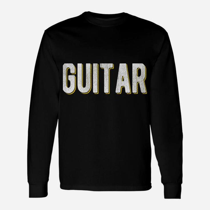 Never Underestimate An Old Man With A Guitar Unisex Long Sleeve
