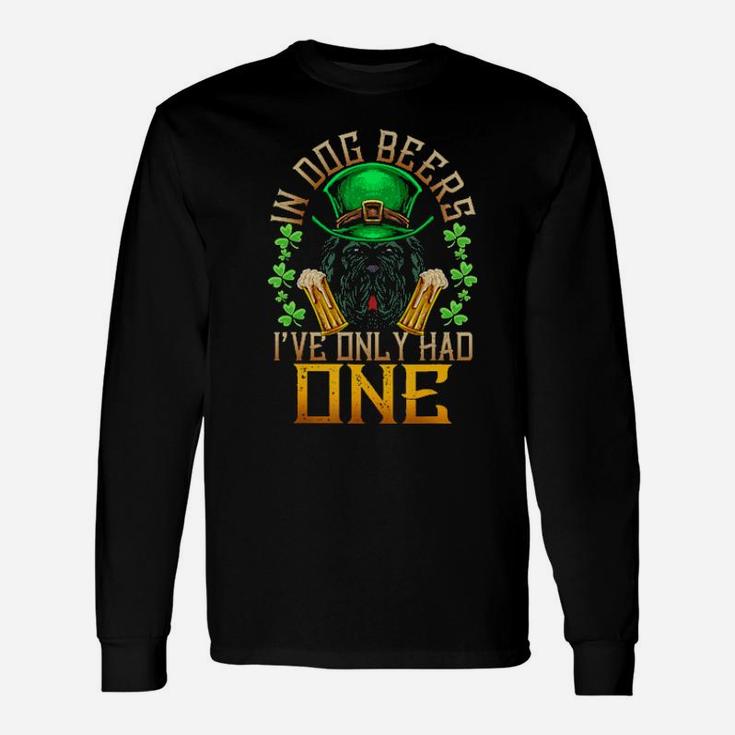 Newfoundland Dog Irish Beer Patrcks Breed Pet Shamrock Long Sleeve T-Shirt
