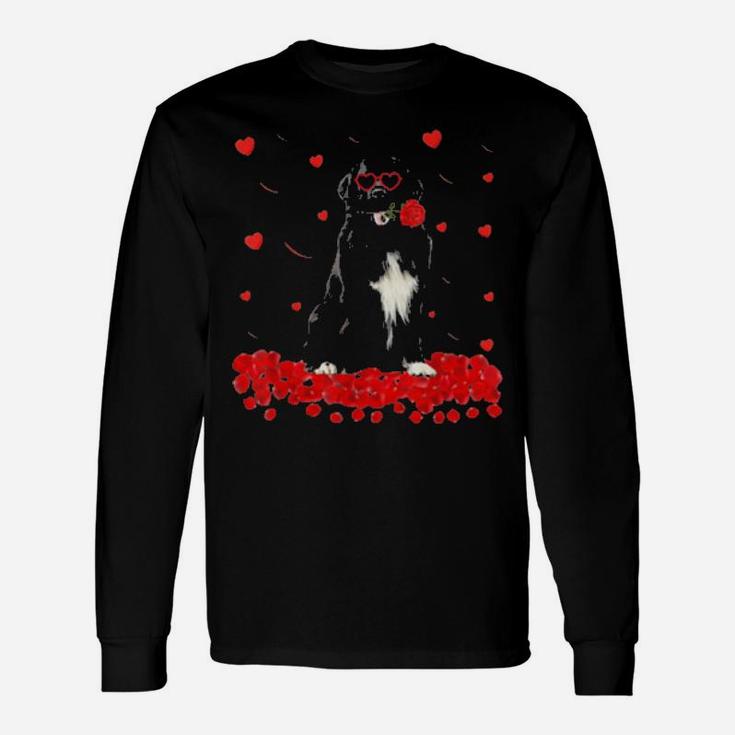 Newfoundland Dog Valentines Day Long Sleeve T-Shirt