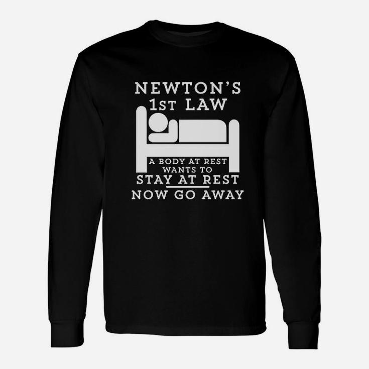 Newtons Law A Body At Rest Unisex Long Sleeve