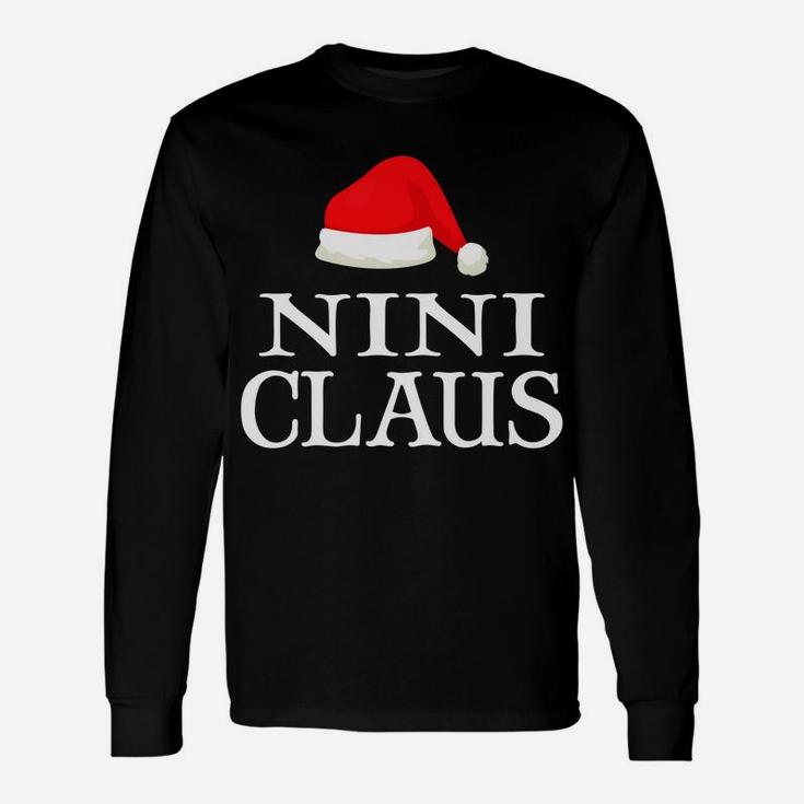 Nini Claus Christmas Family Matching Costume For Women Unisex Long Sleeve