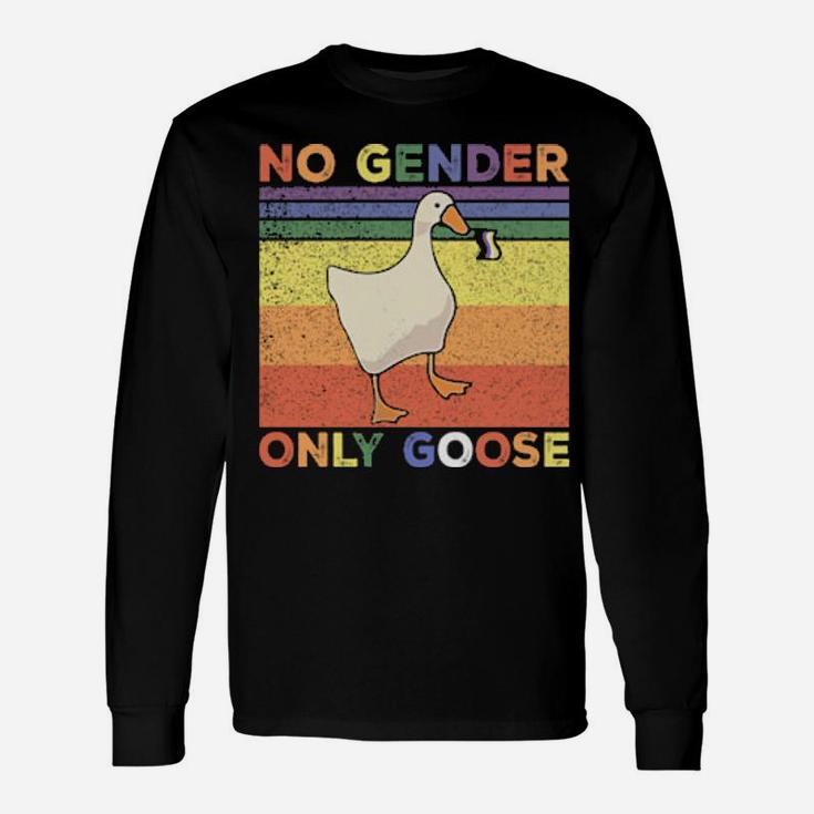 No Gender Only Goose Lgbt Long Sleeve T-Shirt