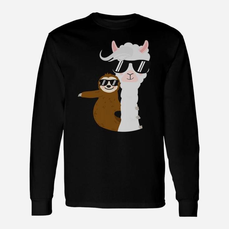 No Prob-Llama Funny Sloth Llama Squad Gift Christmas Unisex Long Sleeve
