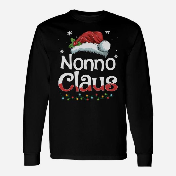Nonno Claus Christmas Family Matching Pajama Funny Xmas Sweatshirt Unisex Long Sleeve