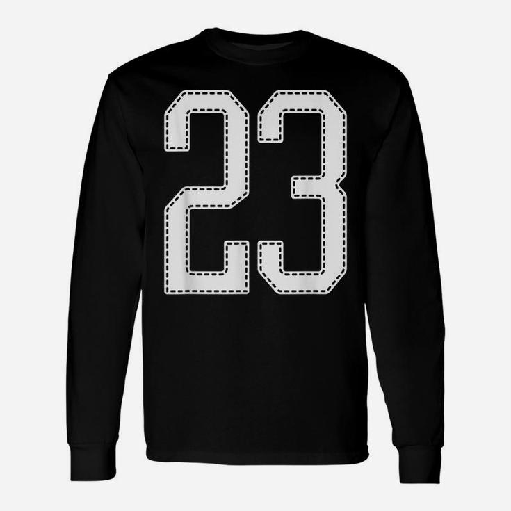 Official Team League 23 Jersey Number 23 Sports Jersey Unisex Long Sleeve