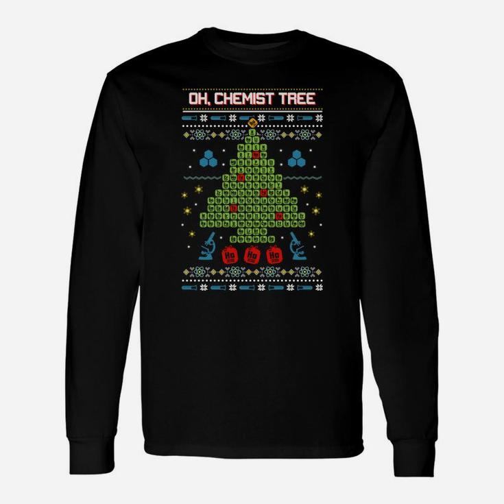 Oh, Chemist Tree - Chemistry Tree Christmas Science Sweatshirt Unisex Long Sleeve