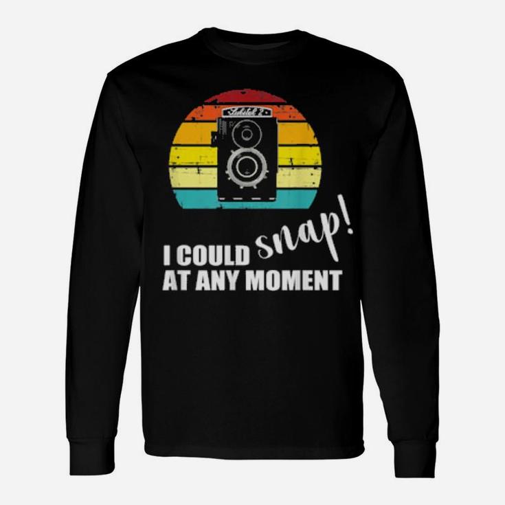 For Old Film Camera Enthusiast Or Fan Or Hobbyist Long Sleeve T-Shirt
