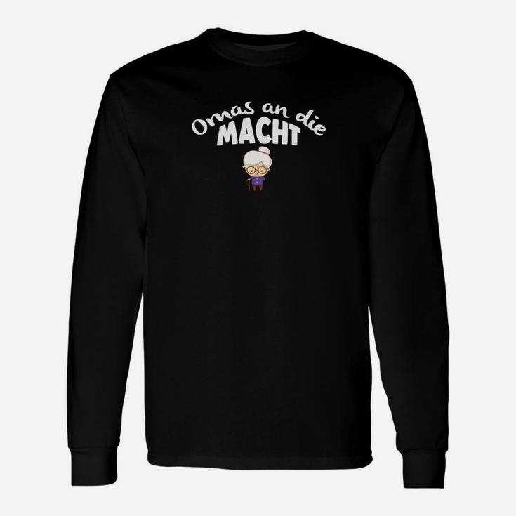 Omas an die Macht Langarmshirts, Lustiges Großmutter-Motiv