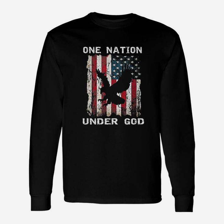 One Nation Under God Flag Unisex Long Sleeve