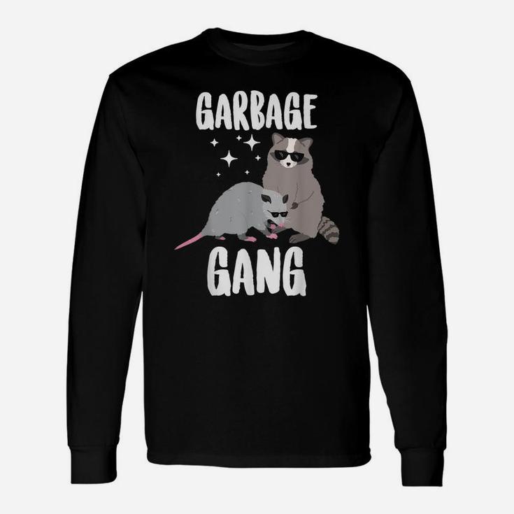 Opossum And Raccoon Shirt Garbage Gang Funny Animals T-Shirt Unisex Long Sleeve