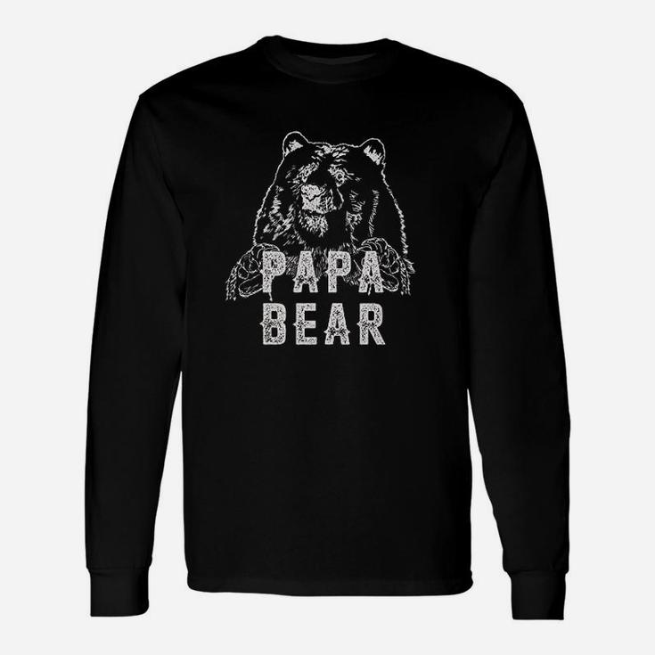 Papa Bear Proud Dad Modern Fit Unisex Long Sleeve