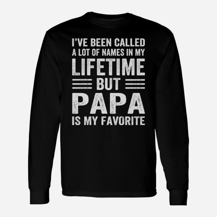 Papa Is My Favorite Long Sleeve T-Shirt