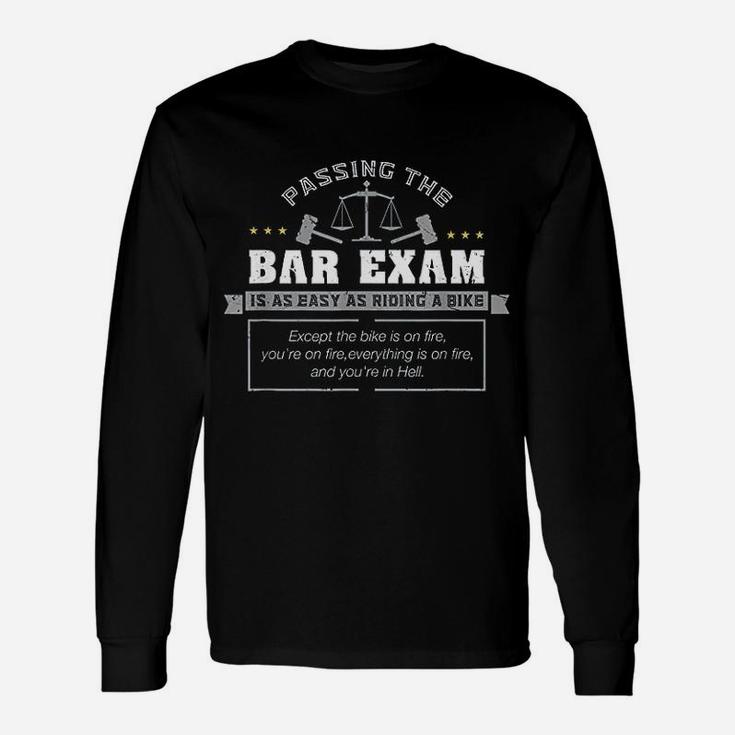 Passing The Bar Exam Is Easy As Riding A Bike Unisex Long Sleeve