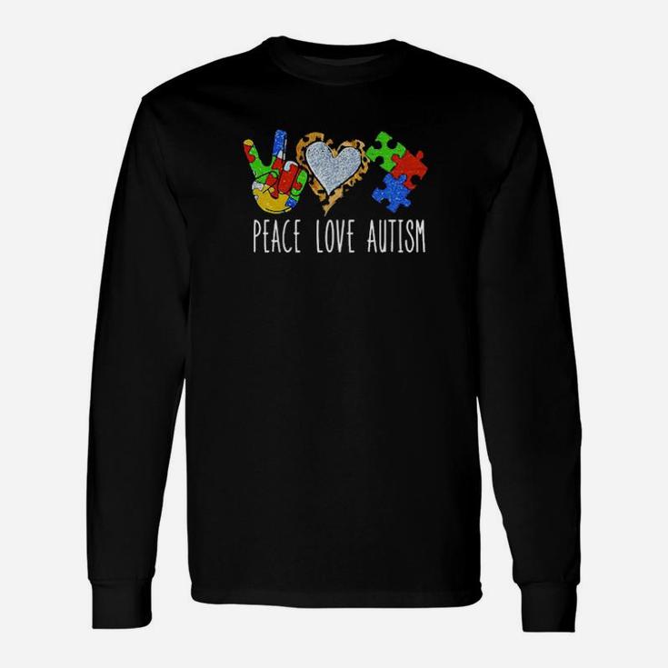 Peace Love Autism Long Sleeve T-Shirt