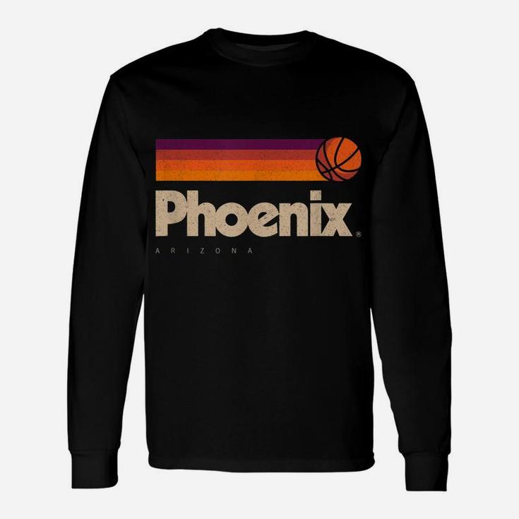 Phoenix Basketball B-Ball City Arizona Retro Phoenix Unisex Long Sleeve
