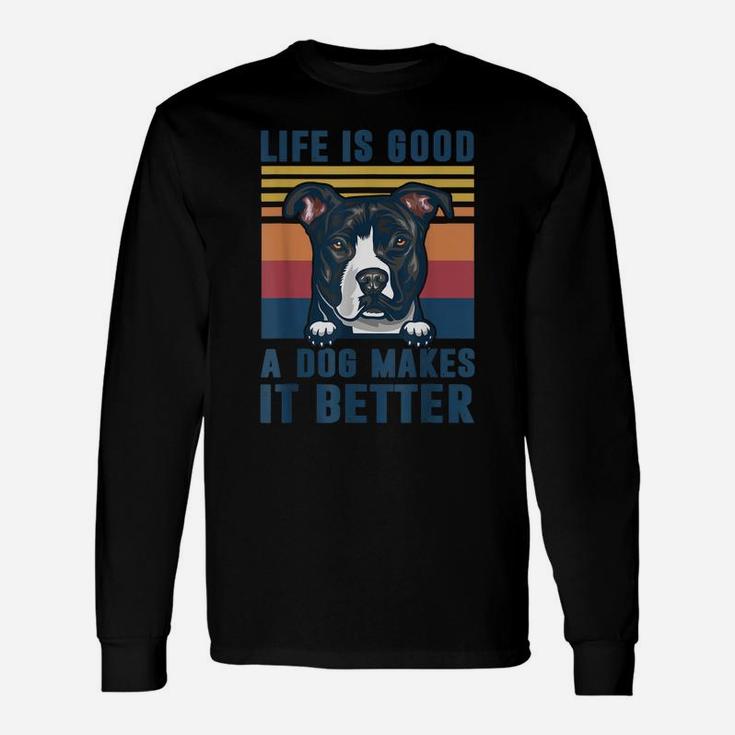 Pit Bull Cute Dog Gifts Funny Pit Bull Cute Dog Dad Mom Men Unisex Long Sleeve