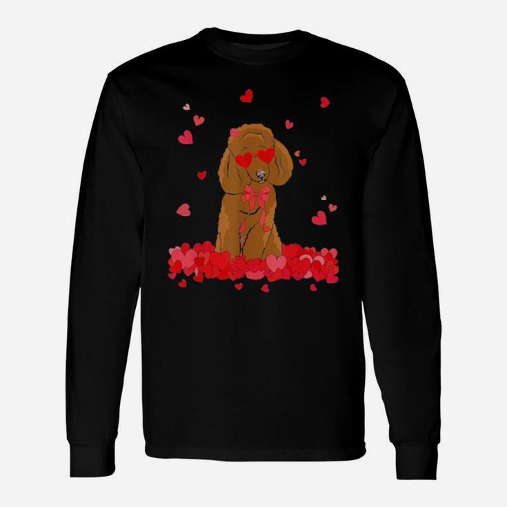 Poodle Valentines Day Long Sleeve T-Shirt