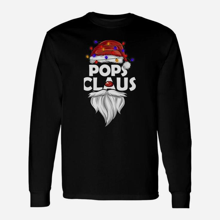 Pops Claus Shirt Christmas Pajama Family Matching Xmas Unisex Long Sleeve