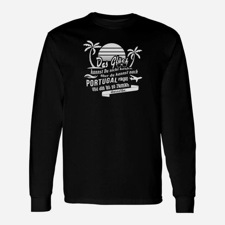 Portugal Themen Langarmshirts, Aufschrift & Palmen für Reiseliebhaber