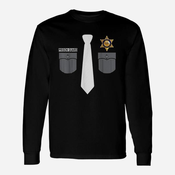 Prison Guard Correctional Officer Police Costume Funny Gift Unisex Long Sleeve