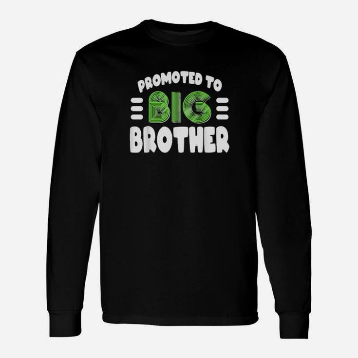 Promoted To Big Brother Gender Reveal For Sibling Long Sleeve T-Shirt