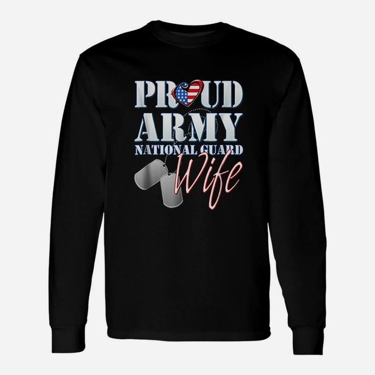 Proud Army National Guard Wife Unisex Long Sleeve