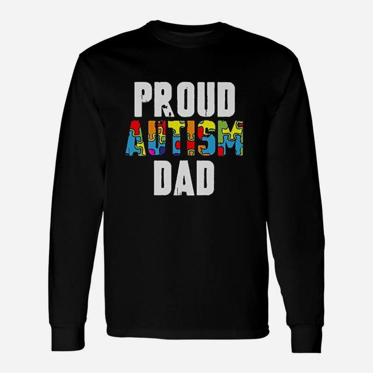 Proud Dad Awareness Dad Gifts For Him Unisex Long Sleeve