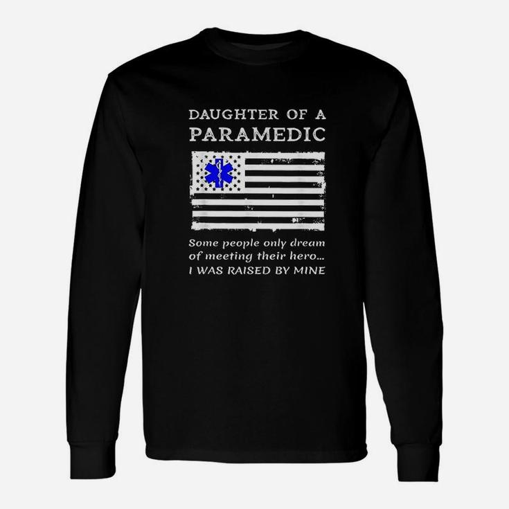 Proud Daughter Flag Mom Dad Unisex Long Sleeve