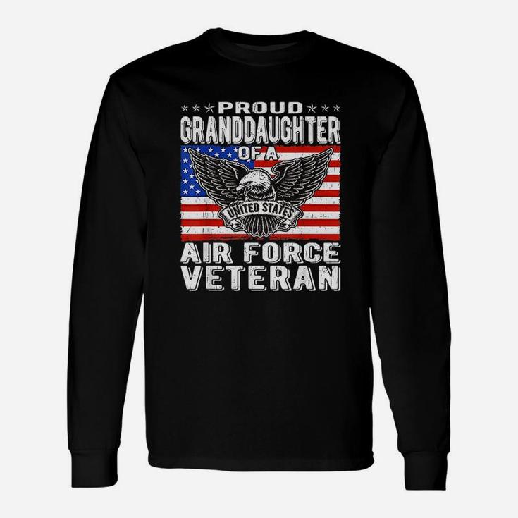 Proud Granddaughter Of A Us Air Force Veteran Unisex Long Sleeve
