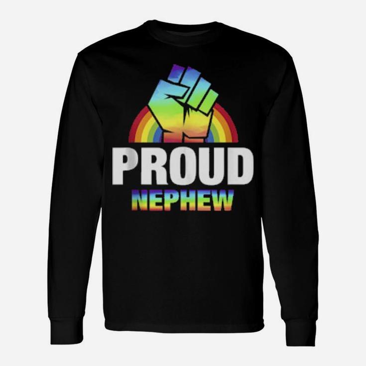 Proud Nephew Gay Pride Long Sleeve T-Shirt