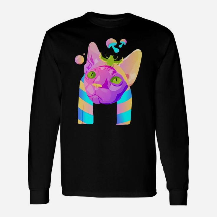 Psychedelic Cat Unisex Long Sleeve
