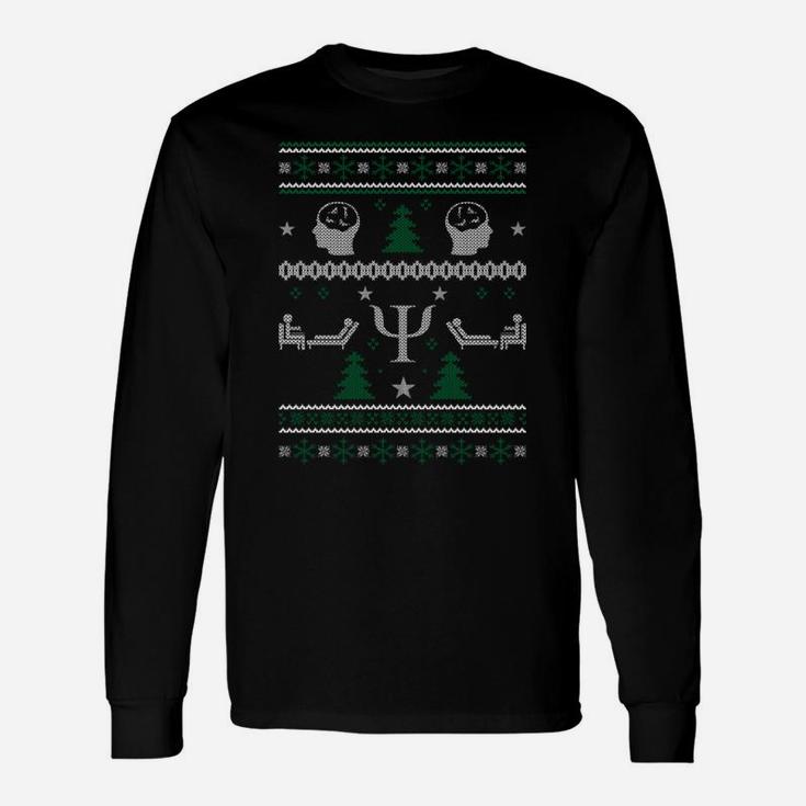 Psychologist Gift Ugly Christmas Sweater Xmas Sweatshirt Unisex Long Sleeve