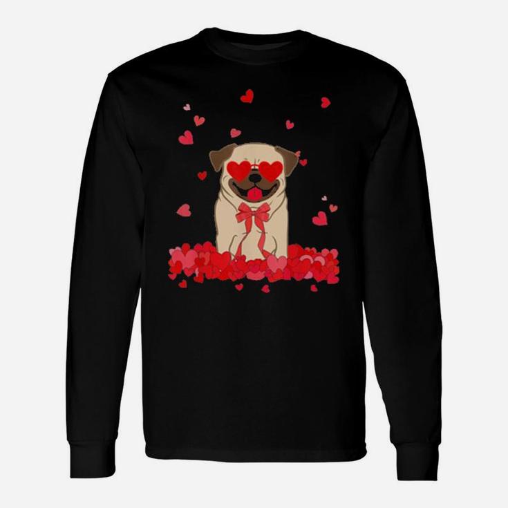 Pug Dog Valentines Day Long Sleeve T-Shirt