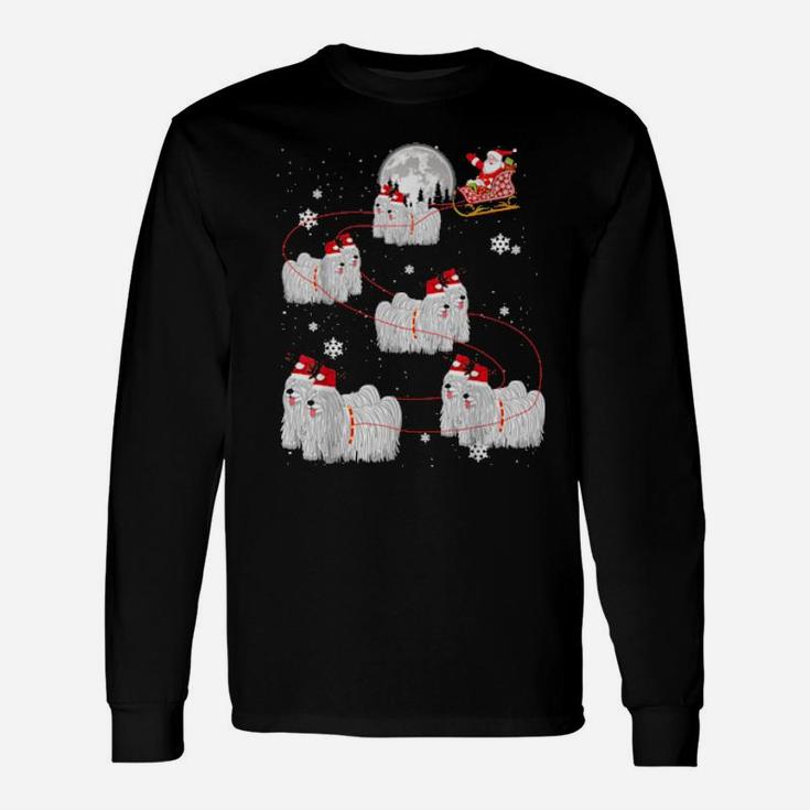 Puli Reindeer Santa Xmas For Dog Long Sleeve T-Shirt