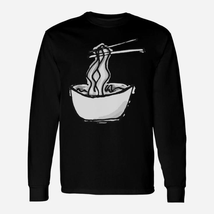 Ramen Life Funny Graphic Noodles Soup Lovers Unisex Long Sleeve