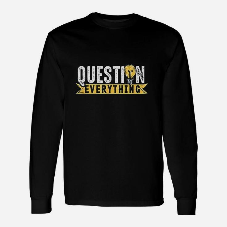 Rational Mind Question Conspiracy Theorist Everything Gift Unisex Long Sleeve