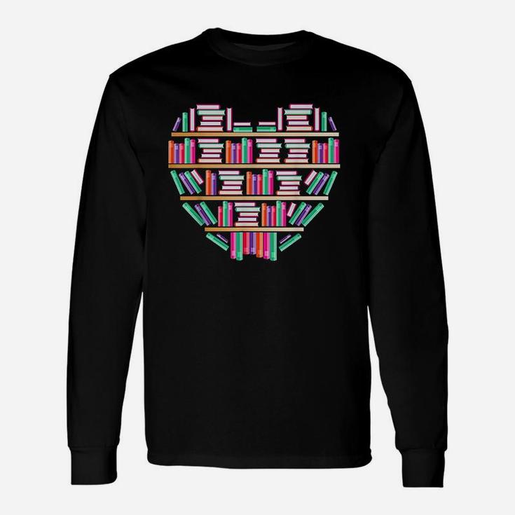 Reading Club Librarian Library Love Heart Unisex Long Sleeve