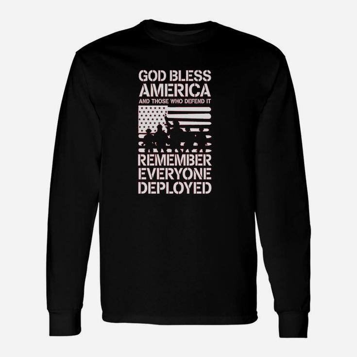 Red Friday Military Remember Everyone Deployed Unisex Long Sleeve