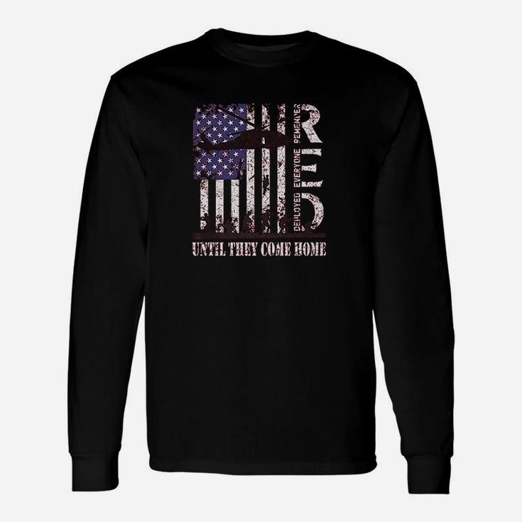 Red Friday Military Support Our Troops Us Flag Army Unisex Long Sleeve