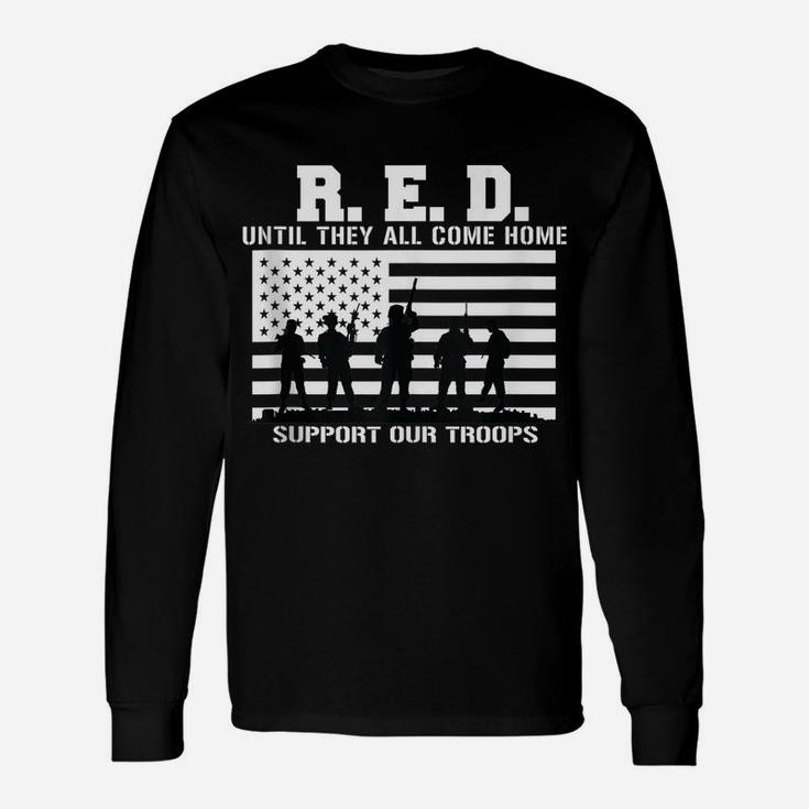Red Friday Military Veteran Shirt As Unisex Long Sleeve