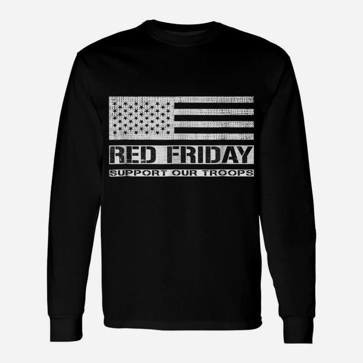 Red Friday Military Veteran Shirt, Support Our Troops Shirts Unisex Long Sleeve