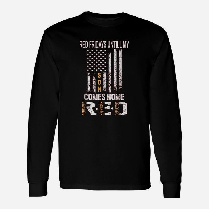 Red Friday Proud Mom Dad Parents Unisex Long Sleeve