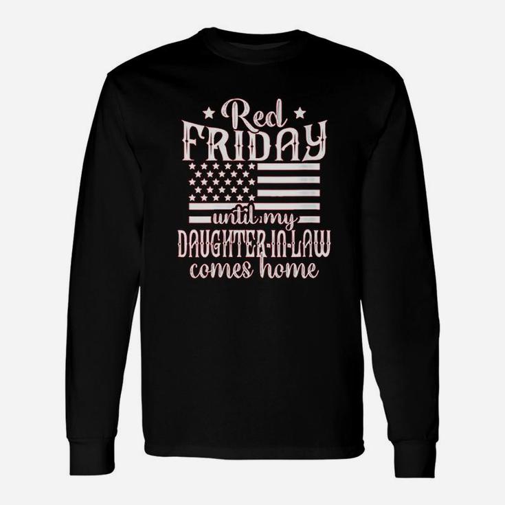 Red Friday Support Military Family Daughter In Law Unisex Long Sleeve