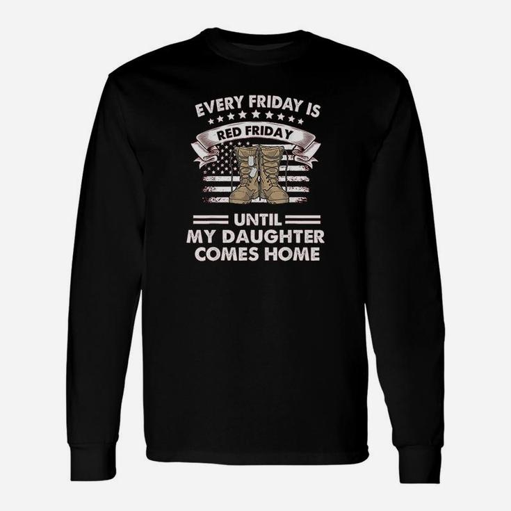 Red Friday Until My Daughter Comes Home Unisex Long Sleeve