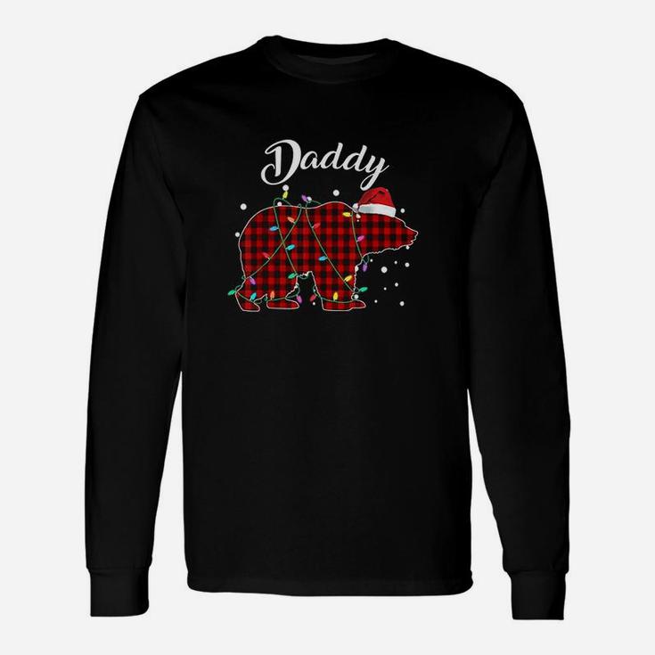 Red Plaid Daddy Bear Matching Buffalo Pajama Unisex Long Sleeve