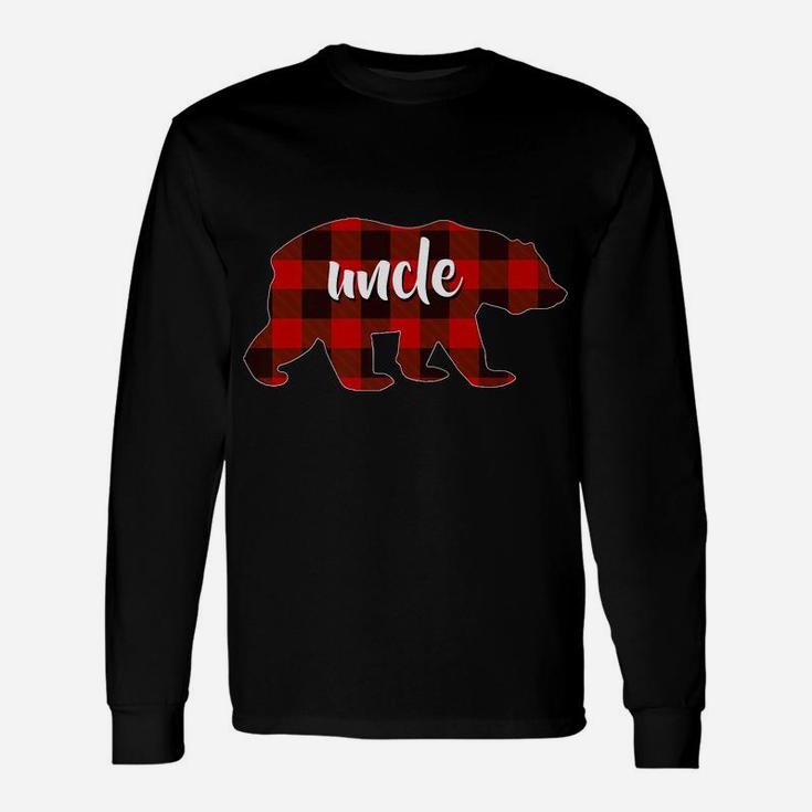 Red Plaid Uncle Buffalo Matching Family Pajama Christmas Unisex Long Sleeve